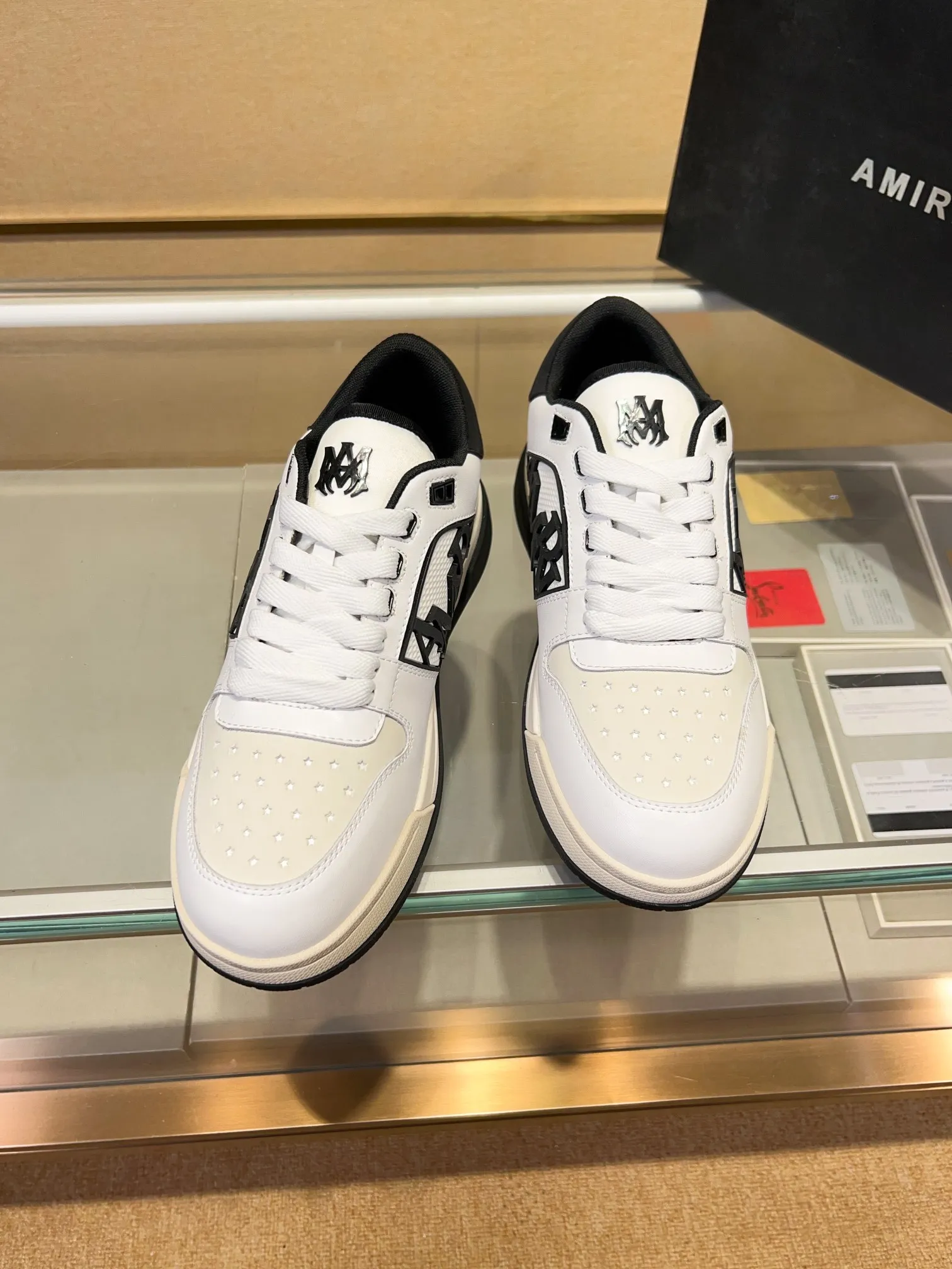 Men's men's shoes 💰500 [New style] 🌲🌲 Amiri - New Amiri trendy shoes, low-top casual sports shoes, the same style as celebrities, made of selected cowhide stitching, original outsole, comfortable on the feet, high-end workmanship, welcome to buy Size: 39-45 (customized for 46)
